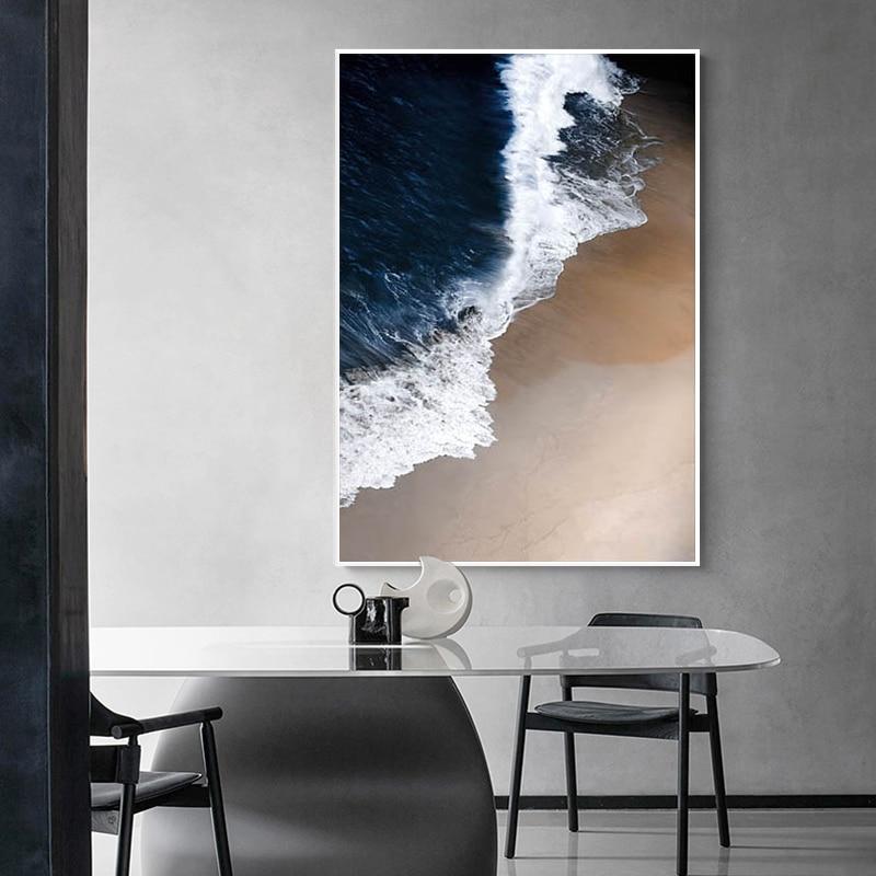 Tableau Scandinave Vague Mer