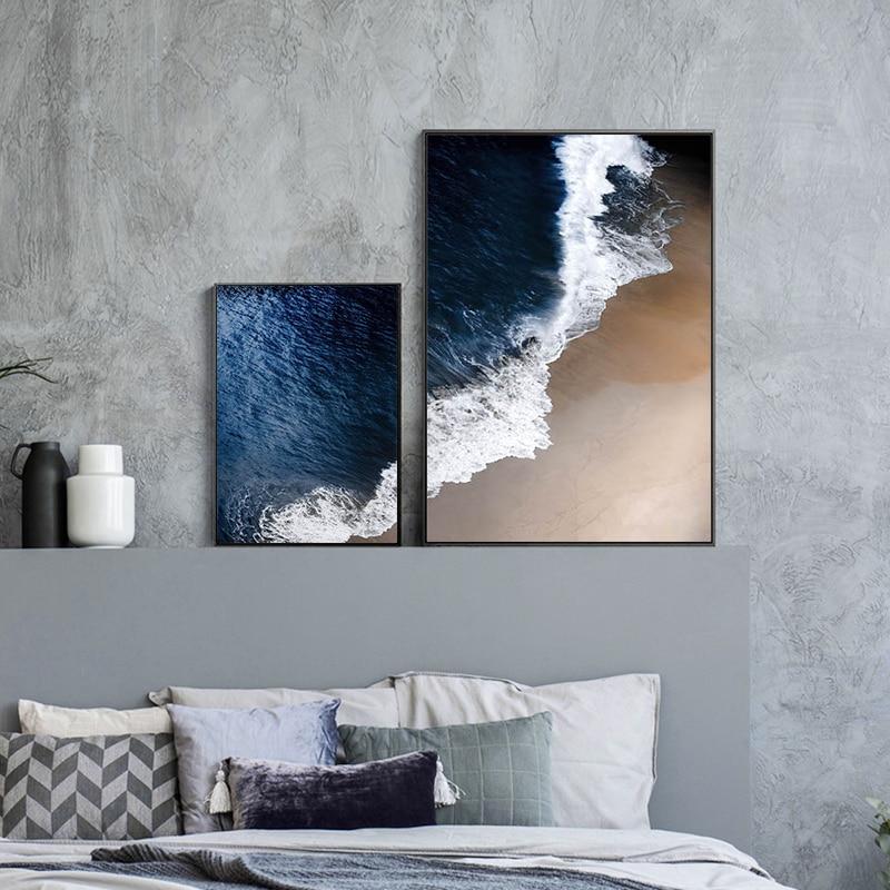 Tableau Scandinave Vague Mer