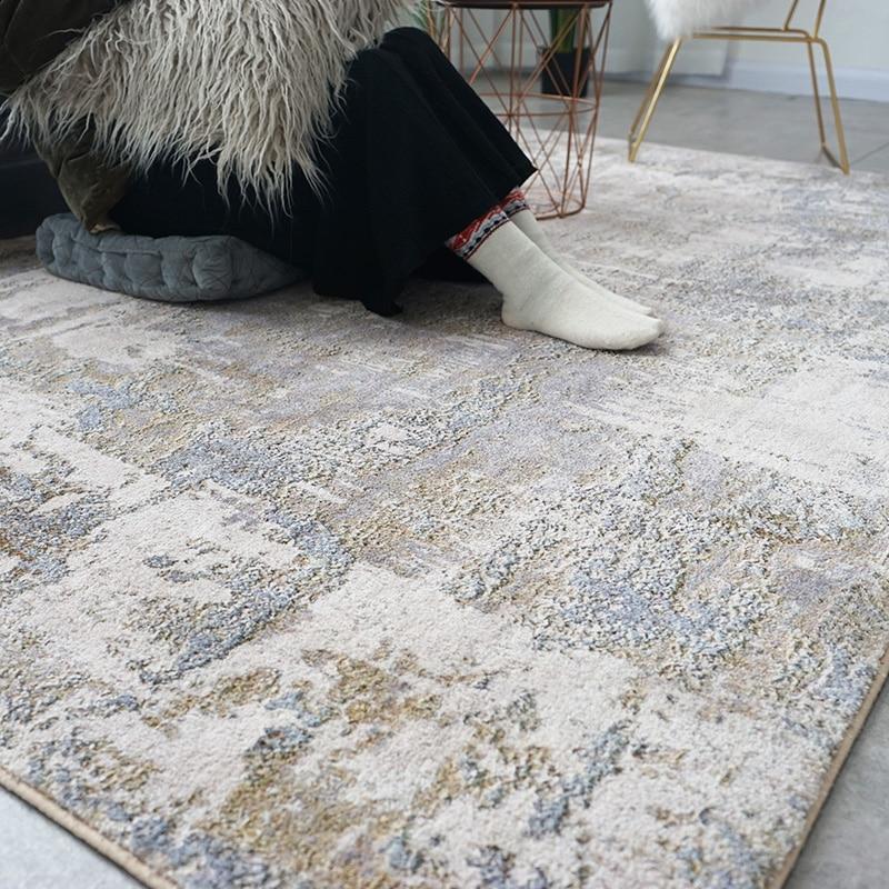 Tapis Scandinave Beige et Doré