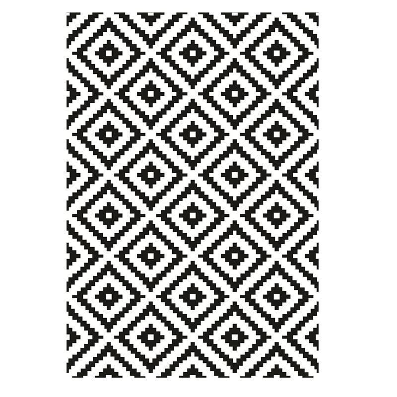 Tapis Scandinave Noir et Blanc